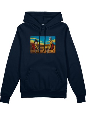 The Lucid Lab Breaking Bad / Rick And Morty Oversize Hoodie - Lacivert