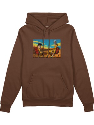 The Lucid Lab Breaking Bad / Rick And Morty Oversize Hoodie - Kahverengi