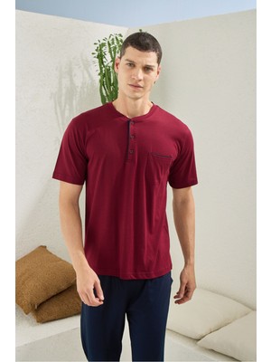 Kly Erkek Yazlık Kısa Kollu Pjama Tkaımı