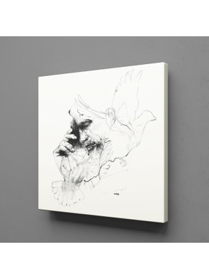 Technopa KUŞ VE ADAM KANVAS TABLO - 40x40cm