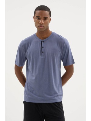 Kly Yeni Sezon 2026 Erkek Konforlu Kaprili Pijama Takımı