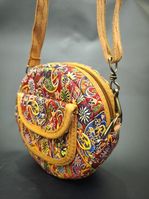 Elizi By Sevim EliziBySevim Etnik Esintili Yuvarlak Bohem Omuz ve Çapraz Çanta