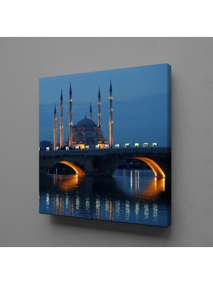 Technopa GECE CAMİ KÖPRÜ KANVAS TABLO - 40x40cm
