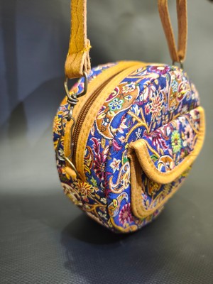 Elizi By Sevim Etnik Esintili Yuvarlak Bohem Omuz ve Çapraz Çanta