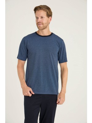 Kly Erkek O.yaka Pijama Takımı Konforlu Uyku Modern Tasarım