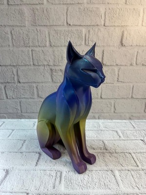 Astraltech Rainbow Renkli Kedi Biblosu Dekoratif Masa ve Raf Süsü