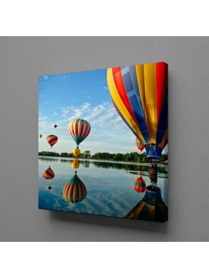 Technopa RENGARENK BALONLARI KANVAS TABLO - 120x120cm