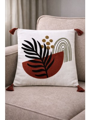 Onaltı Tekstil Punch Kırlent Kılıfı 2 Adet