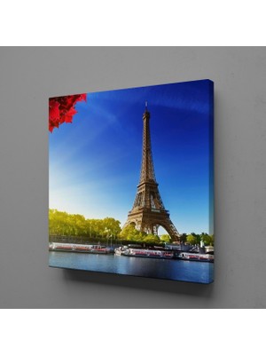 Technopa MAVİ GÖKYÜZÜNDE EYFEL KULESİ KANVAS TABLO - 120x120cm