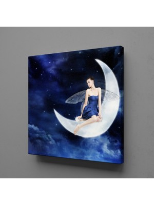 Technopa AY VE KADIN RESİMLERİ KANVAS TABLO - 30x30cm