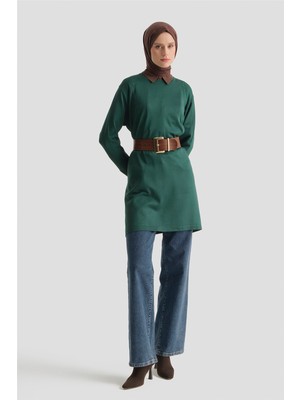 Armine Triko Tunik 25KD5005 Zümrüt