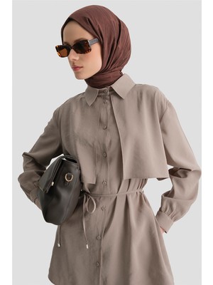 Armine Aller Detaylı Tunik Vizon