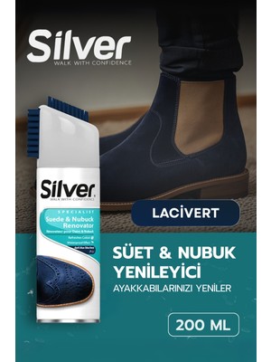 Silver Süet ve Nubuk Yenileyici Sprey Boya Su Itici Etkili Lacivert 200ML