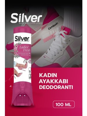 Silver Kadın Ayakkabı Deodorantı Koku Giderici Önleyici 100 ml Ladies Fresh