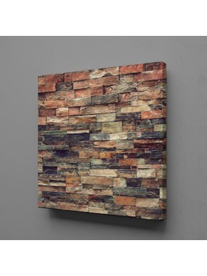 Technopa KÜÇÜK DUVAR TAŞLARI KANVAS TABLO - 100x100cm