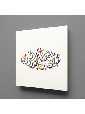 Technopa RENKLİ ARAPÇA YAZILAR KANVAS TABLO - 140x140cm