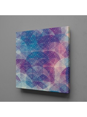 Technopa PEMBE MAVİ KANVAS TABLO - 180x180cm