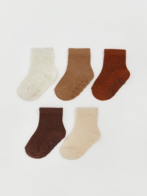 Lc Waikiki Yeni Sezon Desenli Erkek Bebek Soket Çorap 5'li