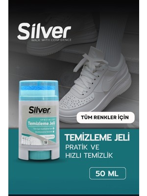 Silver Spor Ayakkabı Temizleme Jeli Deri ve Sneaker Leke Çıkarıcı Yenileyici 50 ML