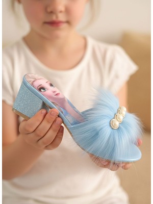 Surpie Shoes Kız Çocuk Karakterli Terlik, Çocuk Topuklu Terlik