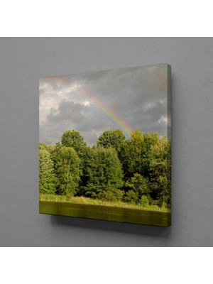 Technopa ORMAN VE DENİZ KANVAS TABLO - 90x90cm