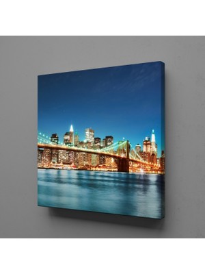 Technopa NEWYORK KÖPRÜSÜ KANVAS TABLO - 90x90cm