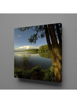 Technopa NEHİR MANZARASI KANVAS TABLO - 25x25cm