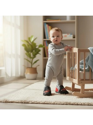 Gezer Çocuk Kışlık  Lastikli Araba Temalı Kreş Anaokulu Ev Panduf