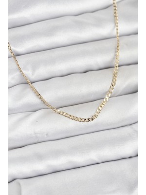 Prativas 14K Gold Renk Pirinç Zincir Model Kadın Kolye - PRT3500EB10243