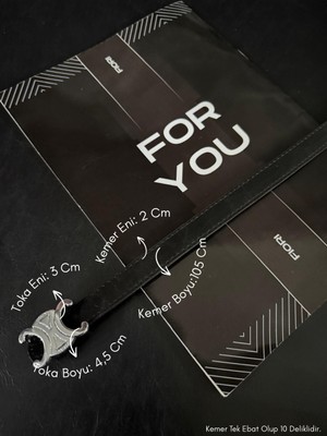 Fiori Yazılı Tokalı Kadın Pantolon Kemeri, Ceket Kemeri, Elbise Kemeri, Gömlek Kemeri