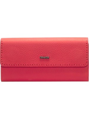 Grande Gerçek Deri Kadın Cüzdanı Hakiki Deri Büyük Boy