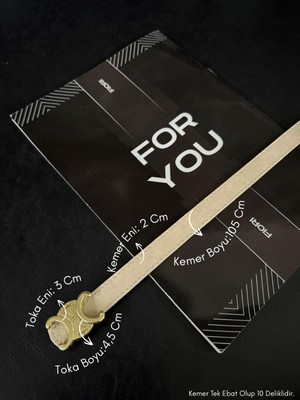 Fiori Yazılı Tokalı Kadın Pantolon Kemeri, Ceket Kemeri, Elbise Kemeri, Gömlek Kemeri