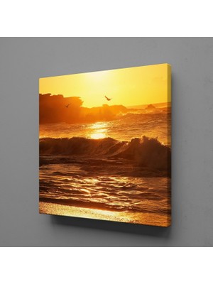 Technopa KUŞLAR VE DENİZ KANVAS TABLO - 30x30cm