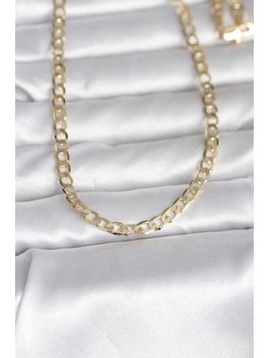 Prativas 14K Gold Renk Kalın Zincir Model 60cm Kadın Kolye - PRT3500EB10317