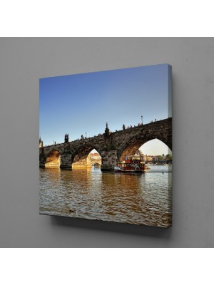 Technopa KÖPRÜ ALTI AKARSU KANVAS TABLO - 25x25cm