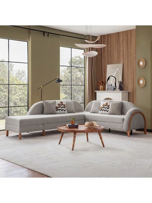 Cavissa Home Living Cavis Bohem Coco Yataklı Sandıklı Köşe Koltuk Takımı