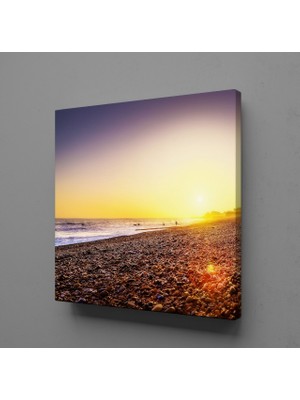 Technopa KIYIYA VURAN GÜNEŞ KANVAS TABLO - 30x30cm