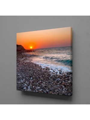 Technopa KIYIYA VURAN DALGA KANVAS TABLO - 40x40cm