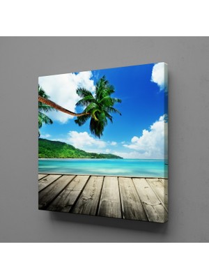 Technopa İSKELEDE MANZARA KANVAS TABLO - 40x40cm