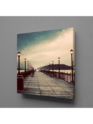 Technopa İSKELE DENİZ KANVAS TABLO - 90x90cm