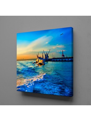 Technopa GÜN BATIMINDA TEKNE GEZİSİ KANVAS TABLO - 30x30cm