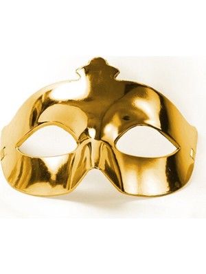 Meks Altın Renk Ekstra Parlak Balo Maskesi