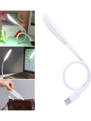 Meks Kompakt USB Beyaz 14 Ledli 3 Kademeli Dokunmatik Okuma Lambası