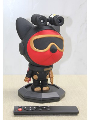 Meks Astronot Şarjlı Projektör Gece Lambası