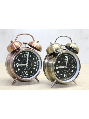 Meks Antik Metal Çalar Saat Model 1