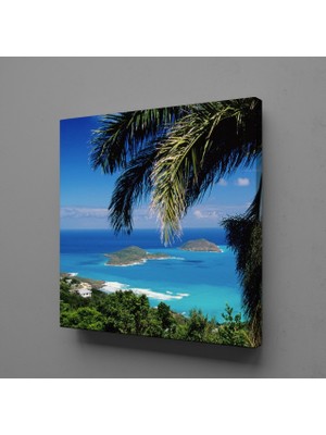 Technopa DENİZ MANZARASI KANVAS TABLO - 30x30cm