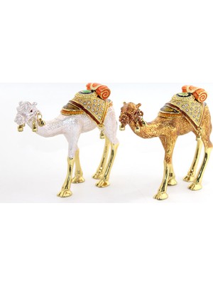 Meks Swarovski Taşlı Tekli Deve Figürü Model 3