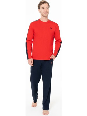 U.S. Polo Assn. U.s Polo Assn. 18957 Erkek Uzun Kollu Bisiklet Yaka Pijama Takımı S26957