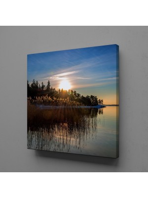 Technopa DENİZ GÜN DOĞUMU KANVAS TABLO - 30x30cm