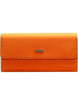 Grande Gerçek Deri Kadın Cüzdanı Hakiki Deri Büyük Boy